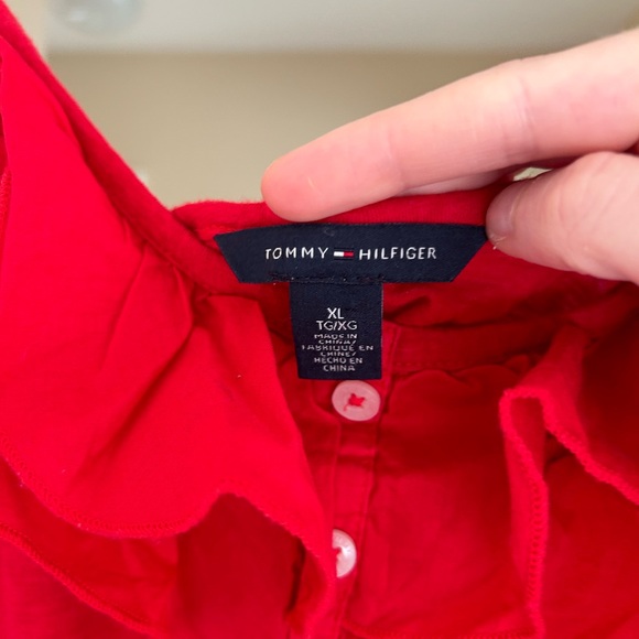 Tommy Hilfiger ruffle red size XL tank top - Picture 4 of 5